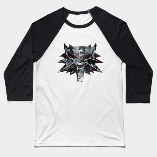 The Witcher Medallion in Watercolor Baseball T-Shirt